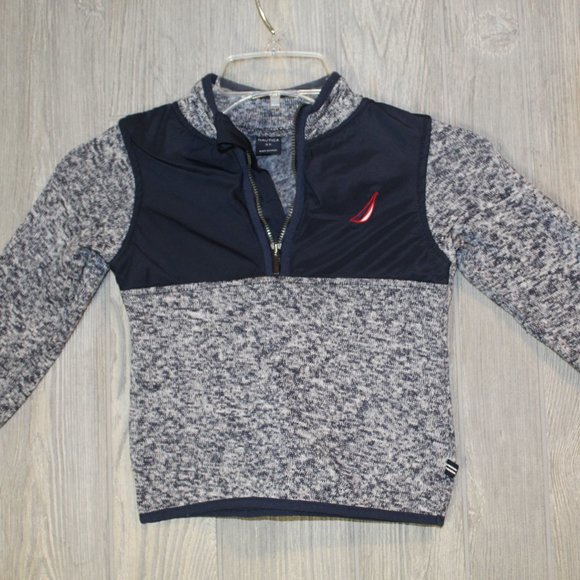 NAUTICA Fleece 1/4 Zip Pullover Navy Size 3T - Picture 1 of 4